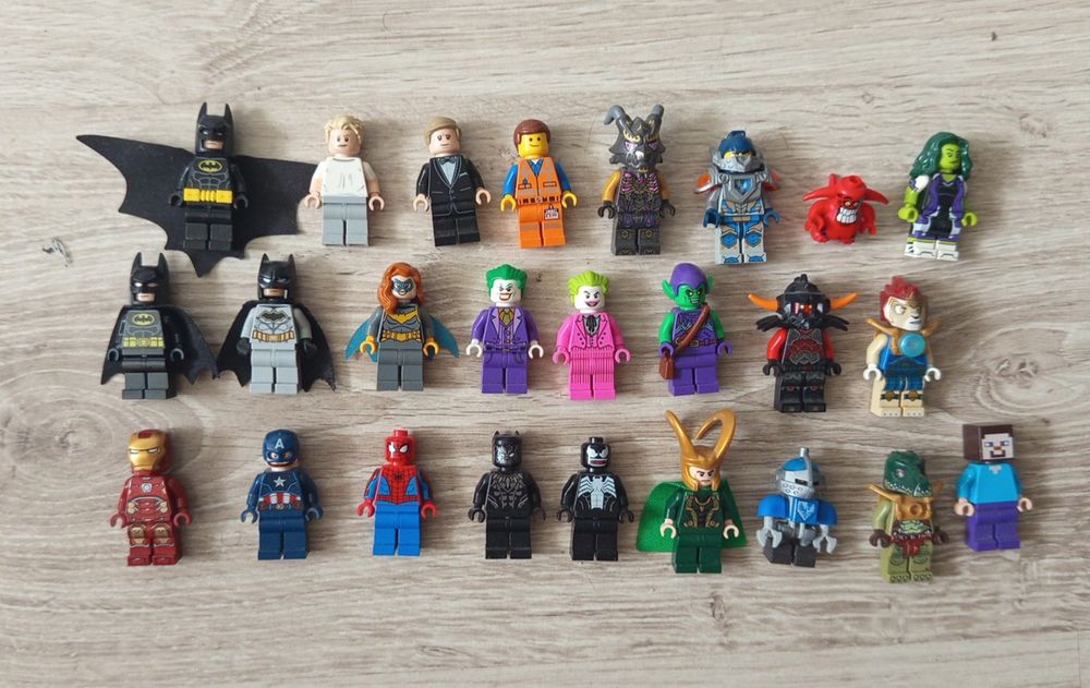 LEGO Minifigurki Ninjago, Star Wars, Marvel, DC i inne
