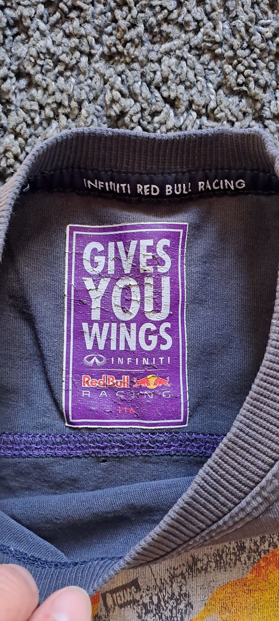 Koszulka red bull szara dla dziecka