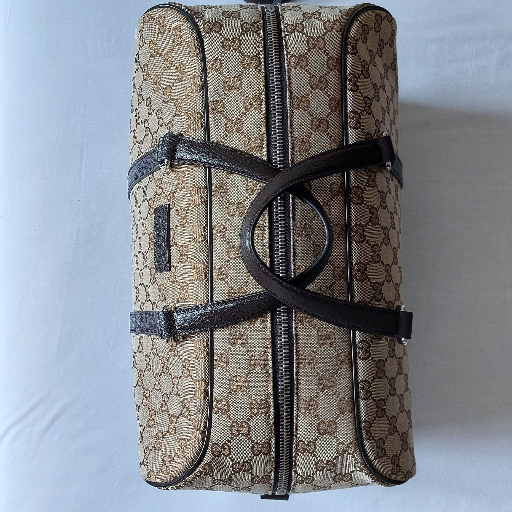 Gucci mala viagem Joy Duffle GG Supreme nova