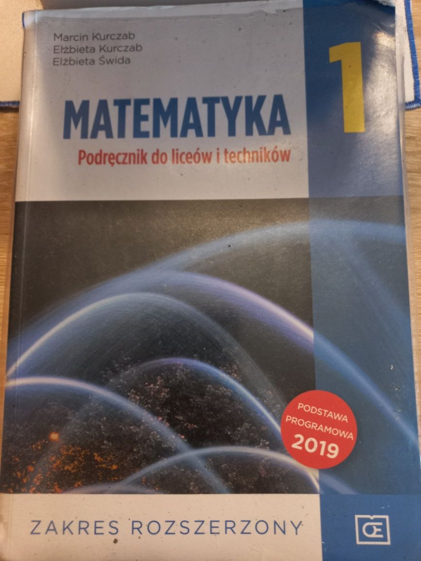 Podręcznik i zbiór zadań z matematyki 1 klasa liceum zakres rozszerzon