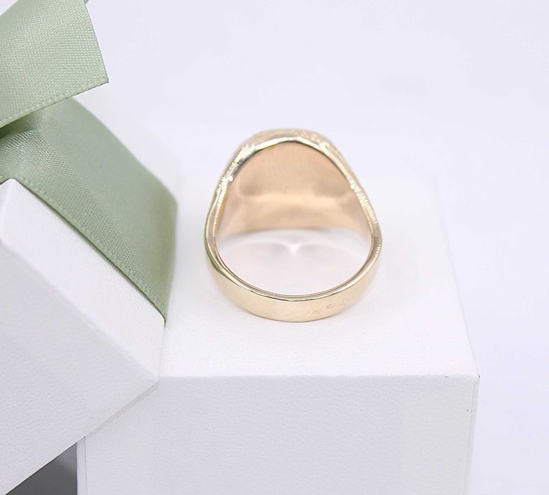 Złoty sygnet p.585/15,38g z brylantami