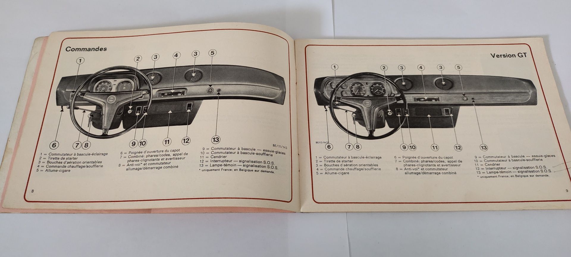 Manual do Condutor/Instruções do Ford Escort de 1972