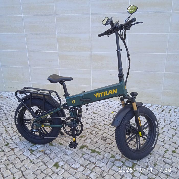 Bicicleta eletrica, 1000 W, 20 Ah. Dobrável. Nova. 0 Km. Aproveite.