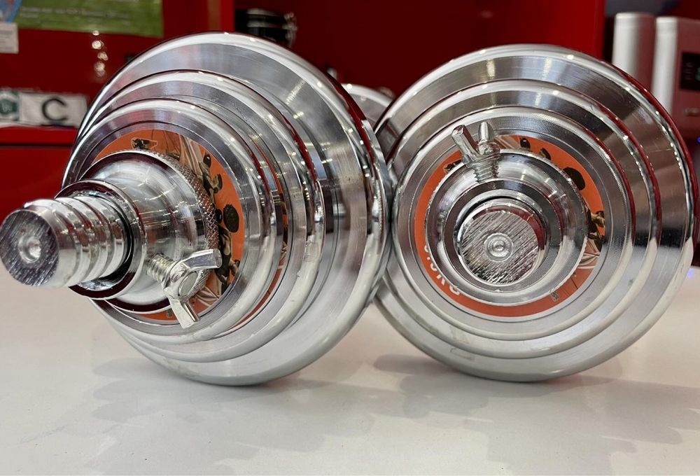 Розбірні гантелі (хром) 20 кг New Home Chrom оригінал