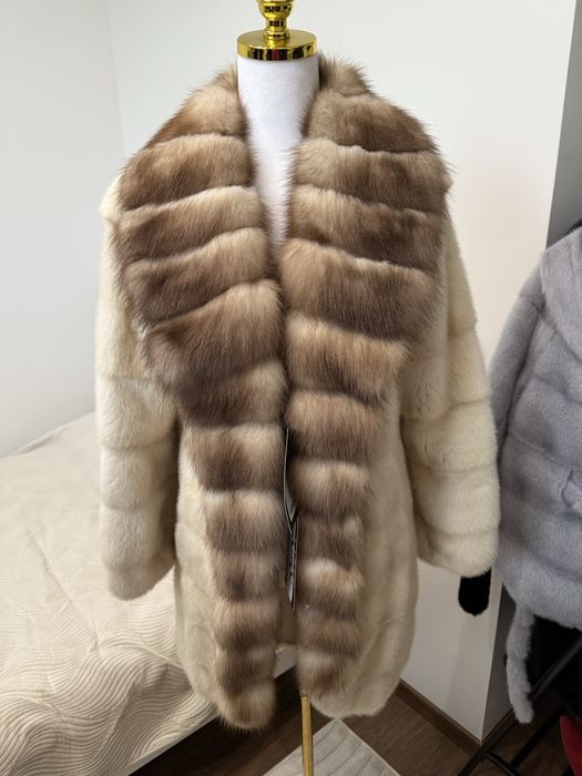 Futro naruralne z norek, sobole rozm. XS S nowe