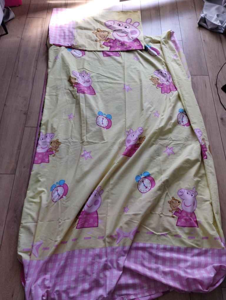 Pościel dla dzieci Peppa pig świnka Peppa 140x200 stan idealny