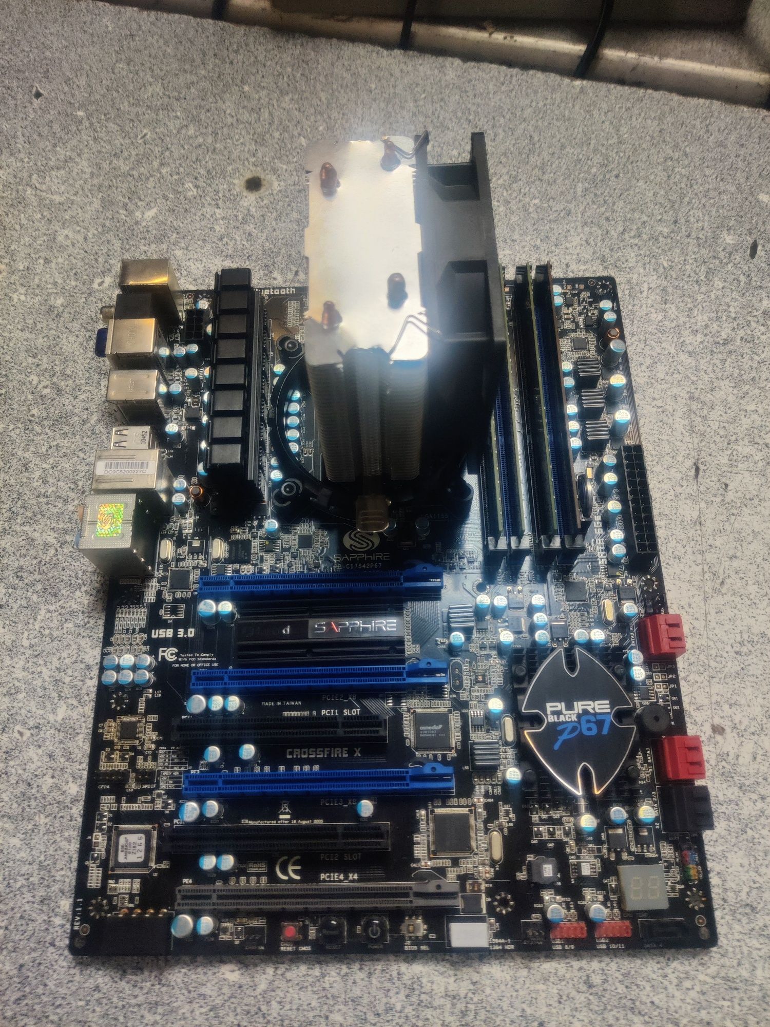 Материнская плата PB-CI7S42P67 + i7-2600+ 16GB DDR3
