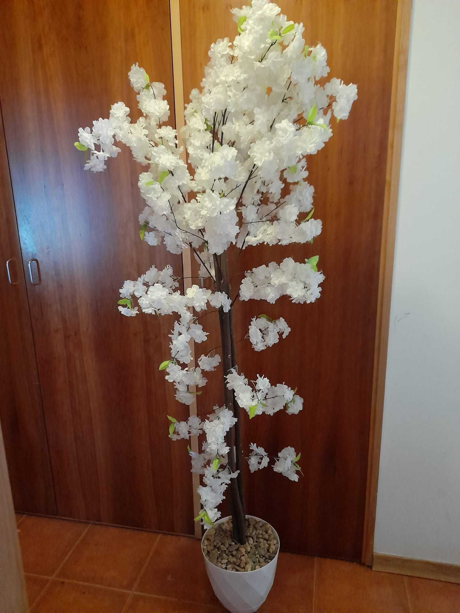 Arvore cerejeira branca decoracao