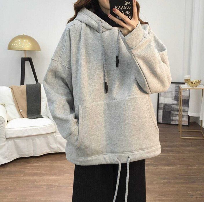 Тепле базове худі на флісі + Подарунок*