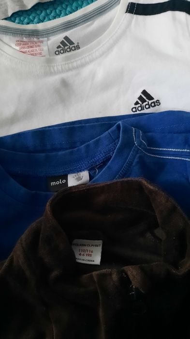 Pakka ubrań markowych r.110 chłopiec,Adidas, Molo, Batman, zestaw