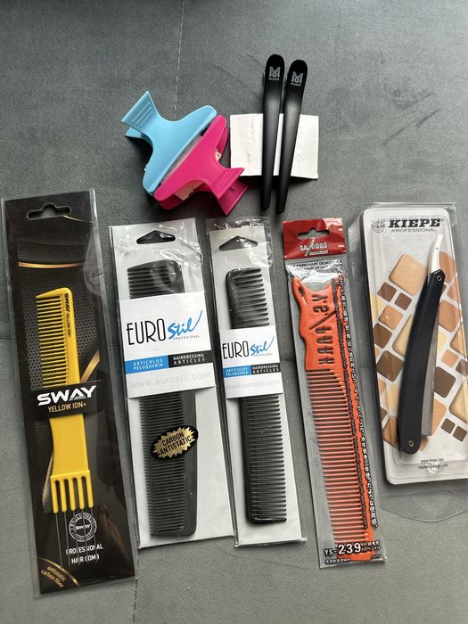 Гребінець eurostil , розчіска sway yellow ion, щітка , бритва перукар