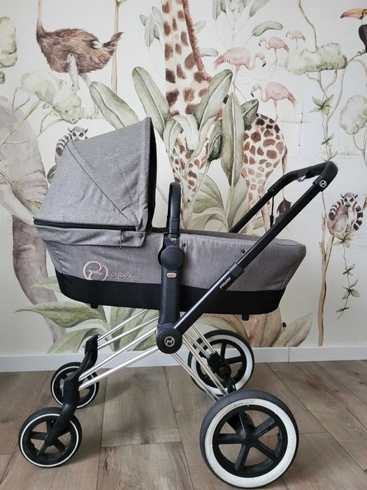 Cybex PRIAM Manhattan Gray Chrome, 2in1 + śpiworek