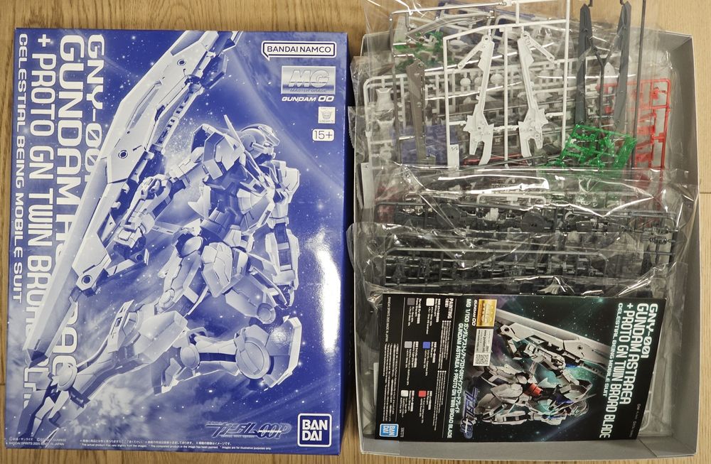 MG 1/100 Gundam Astraea + Proto GN Twin Broad Blade