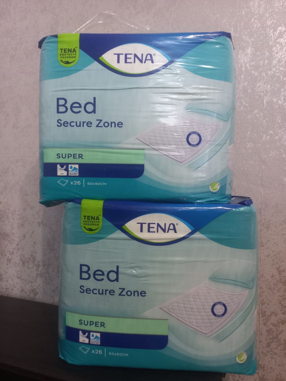 Одноразові пелюшки TENA bed secure zone SUPER 60x90