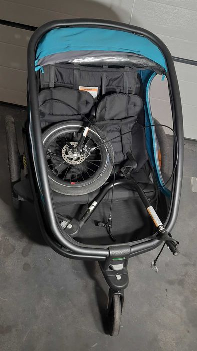 Przyczepka rowerowa biegowa Hamax Pioneer / Outback Twin 2-osobowa