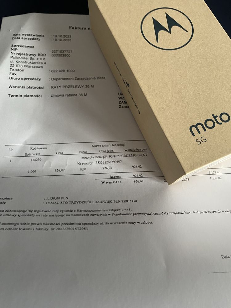 Moto g54 5g 8+256GB