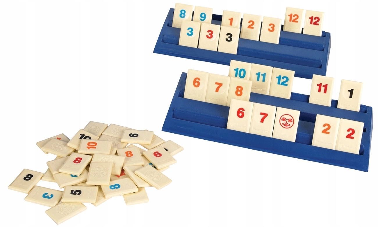 GRA RUMMIKUB STANDARD gra liczbowa dla całej rodziny super zabawa