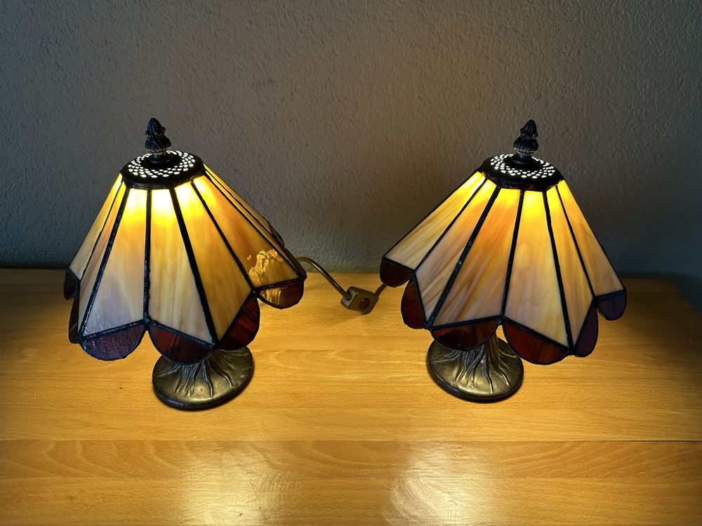 Lampa nocna witraż 2 szt.