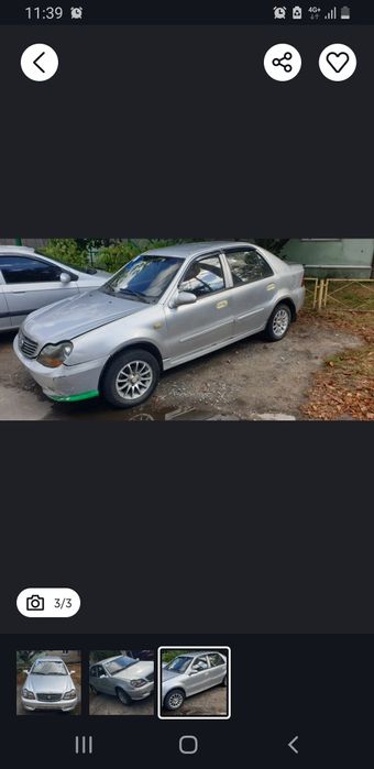 Geely ck шрот Джили ск