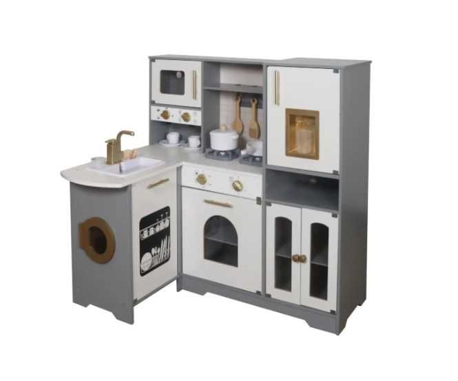 Дитяча кухня дерев'яна  AVKO Картахенна, звукові та світлові ефекти