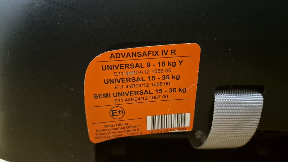 Fotelik samochodowy BRITAX ROMER ADVANSAFIX IV R 9-36 KG  nie cybex