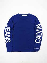 Calvin Klein niebieski longsleeve m logo