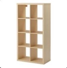 Estante 8 cubos Ikea bétula