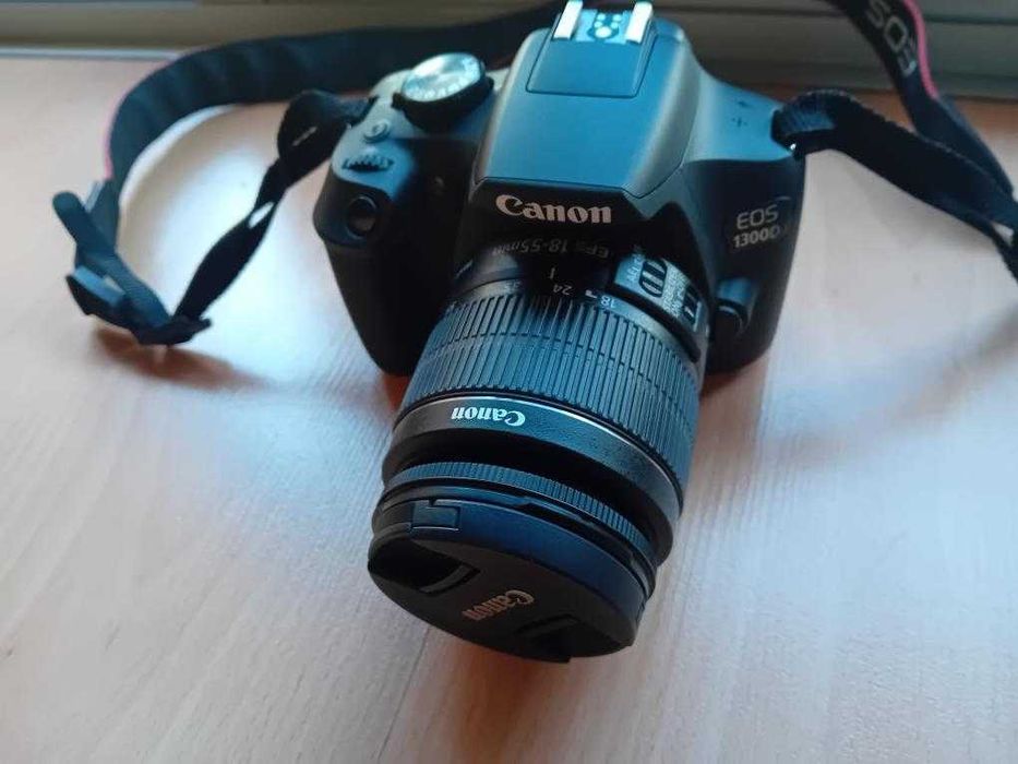 Canon EOS 1300D + Objectiva + Bolsa + Cartão 32GB – Excelente estado!
