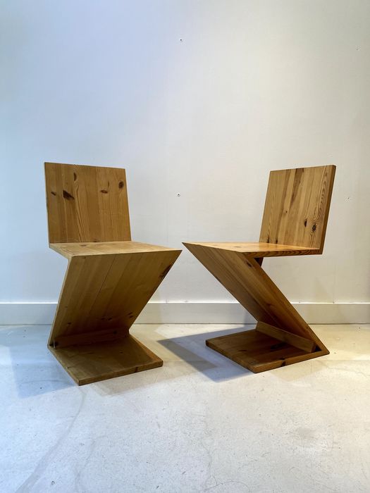 Zig Zag chair , Z chair, Gerrit Rietveld, design, vintage