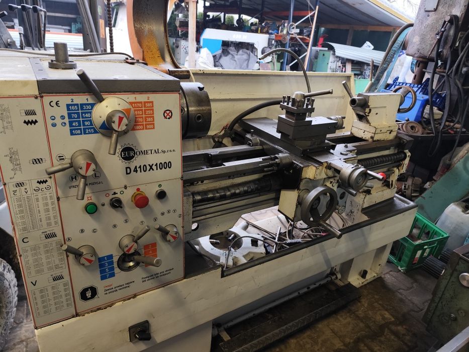 Tokarka eurometal cormak  Tug 40 frezarka wiertarka do metalu