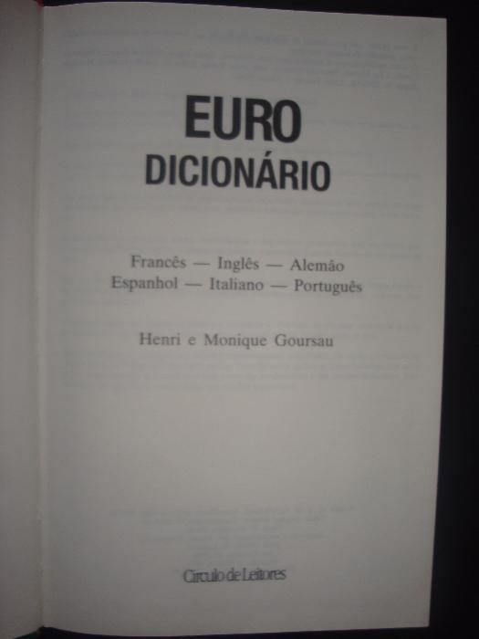 Eurodicionário - Dicionário Várias Línguas - Multilingue