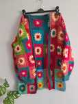 Sweter handmade robiony na szydełku