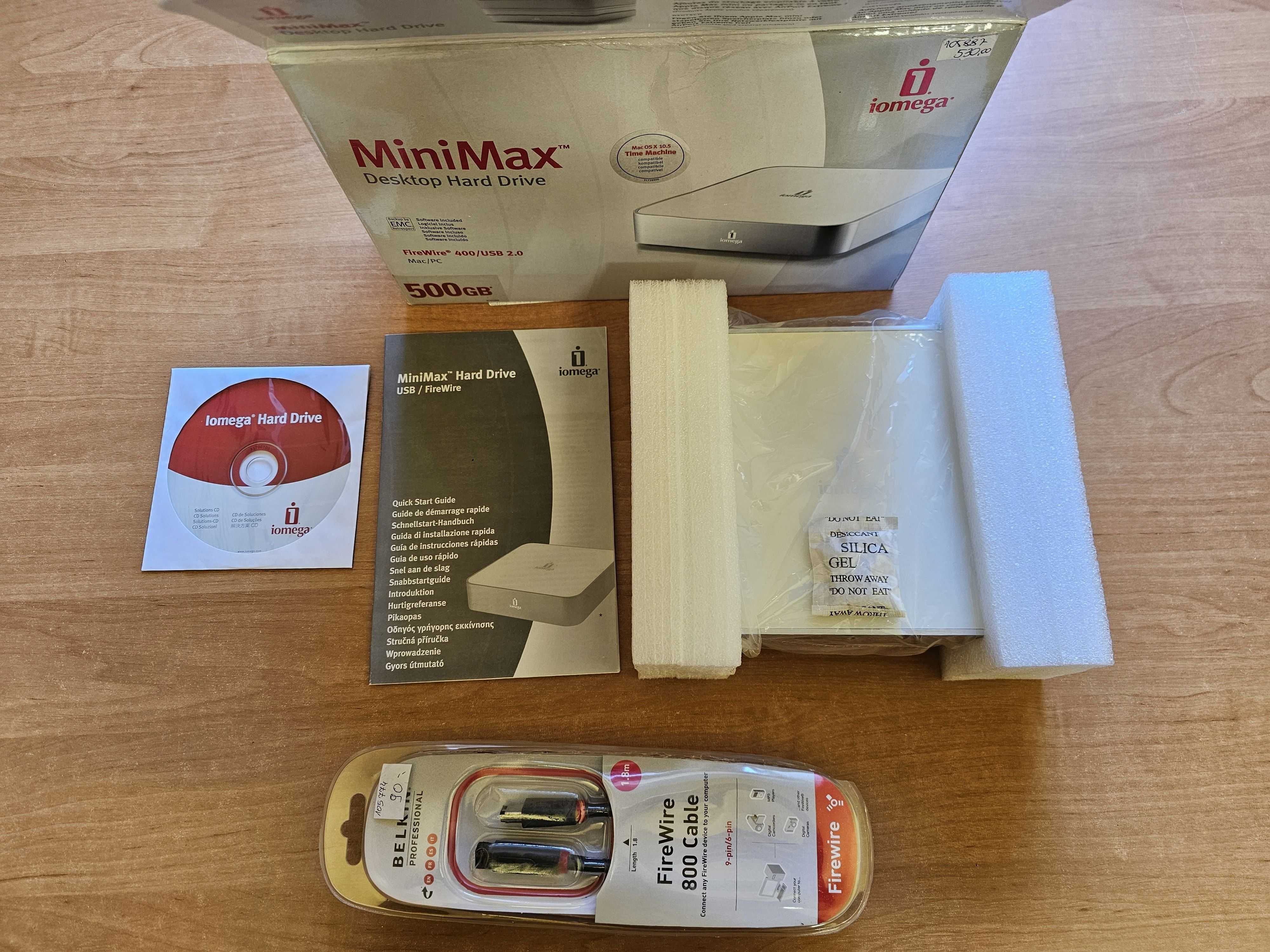 Dysk do Mac Mini Iomega 500GB FireWire Apple RETRO UNIKAT !