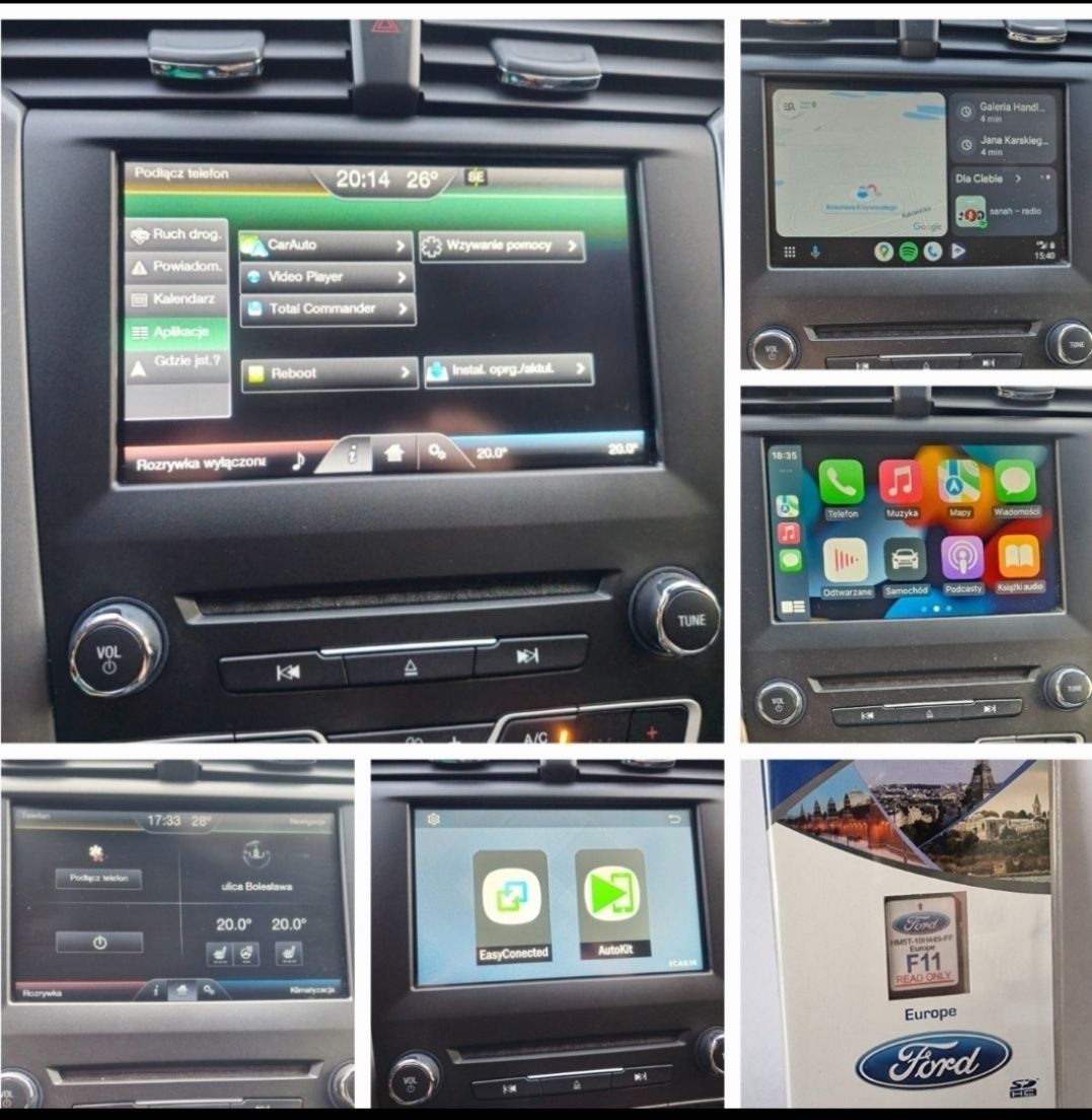 Ford Mirrorlink Sync2. AndroidAuto, AppleCarPlay, Polski Lektor.