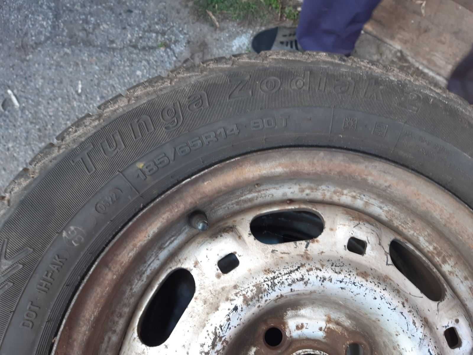 Продам літню гуму з дисками 185/65R14 Tunga Zodiak 2