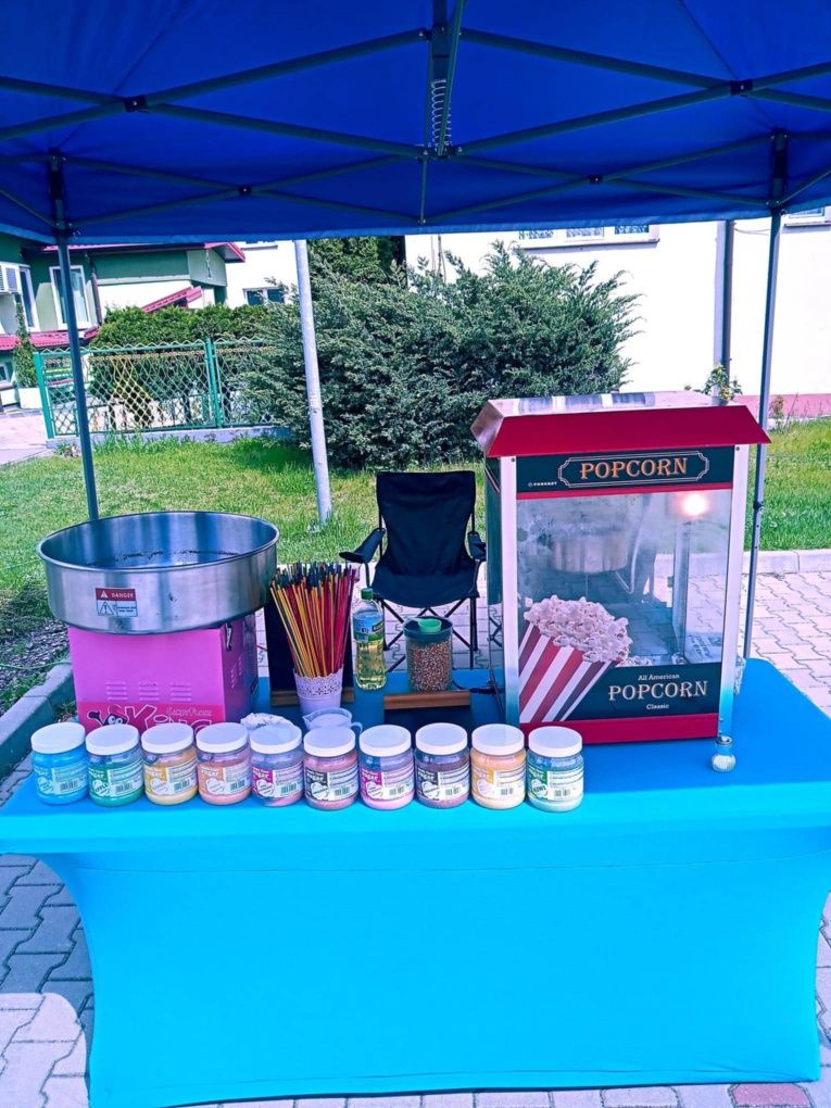 Wynajem zjeżdżalni dmuchanych skakance wata cukrowa popcorn