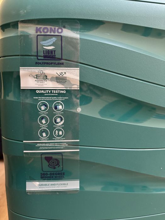 K2094L - KONO 24 cale polipropylen walizka z twarda skorupą