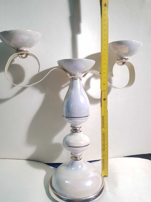 Подсвечник керамика ,метал