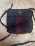 Listonoszka torebka Tommy Hilfiger granat kratka