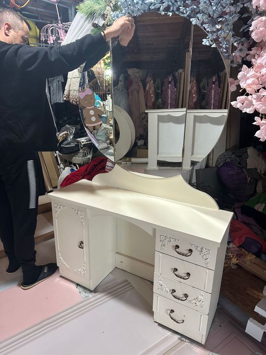 Toaletka, komoda lustro Vintage stare