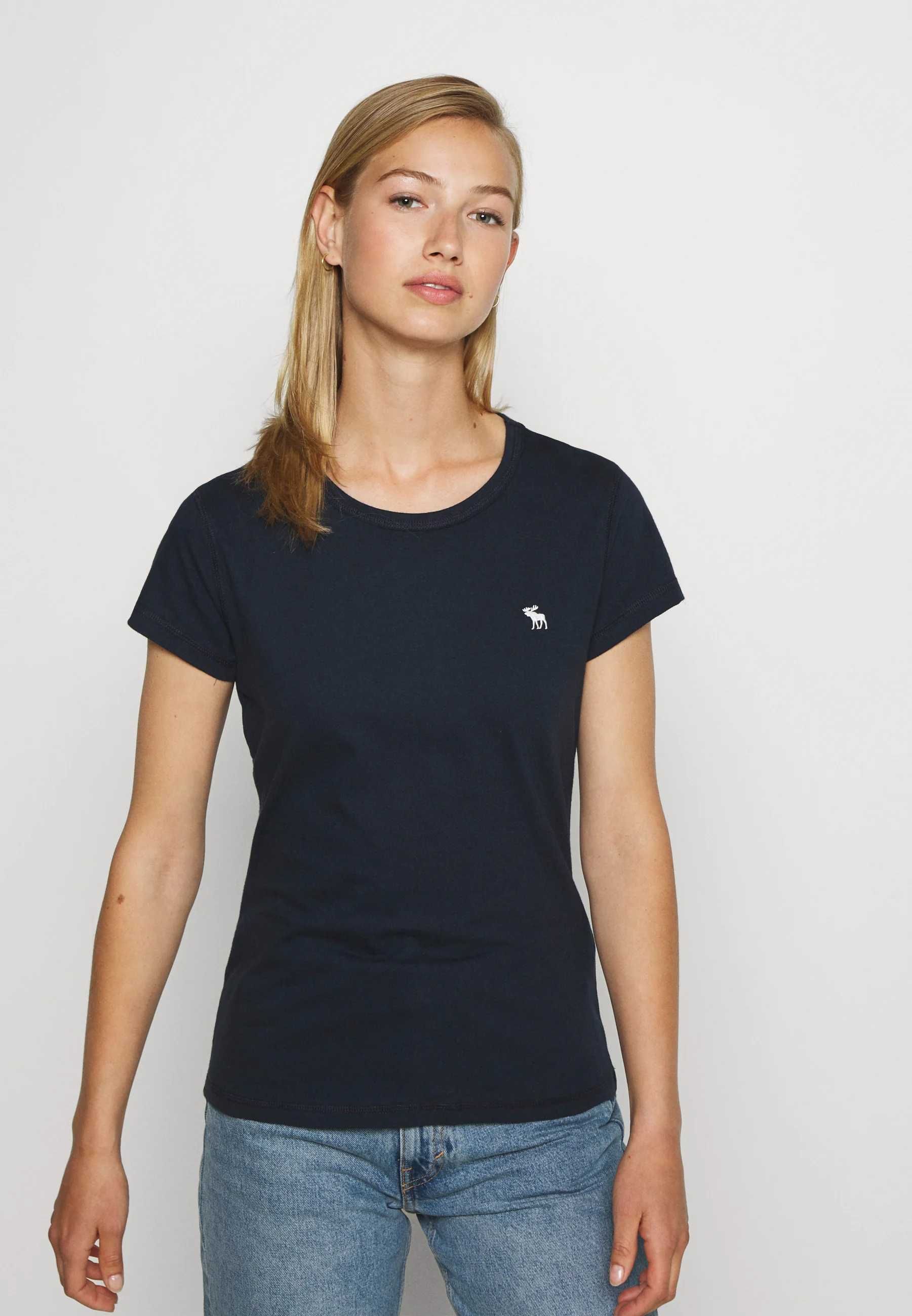 Oryginalny granatowy T-shirt koszulka Abercrombie&Fitch sklep109zł
