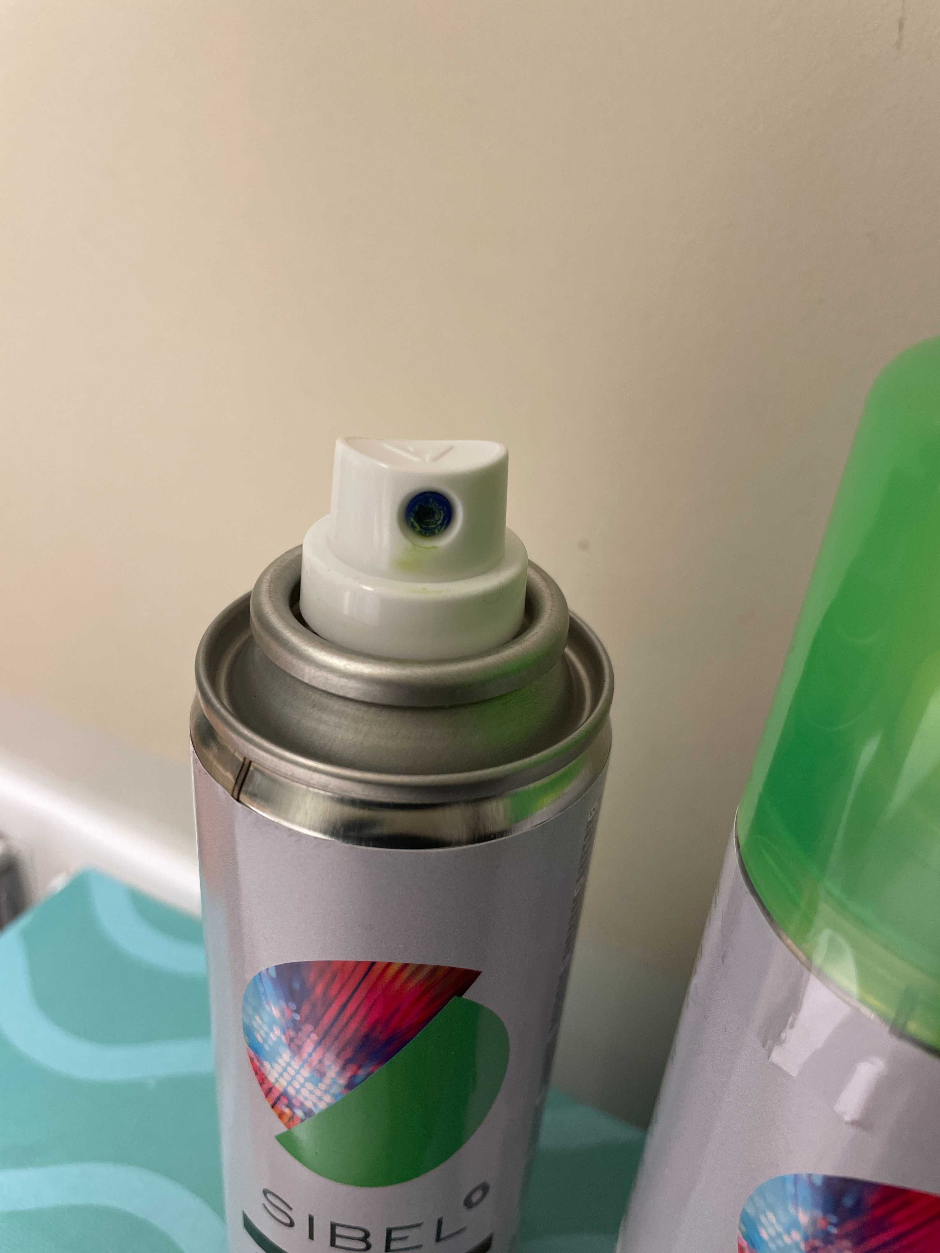 Zielony spray do włosów Sibel Fluo – 2 sztuki