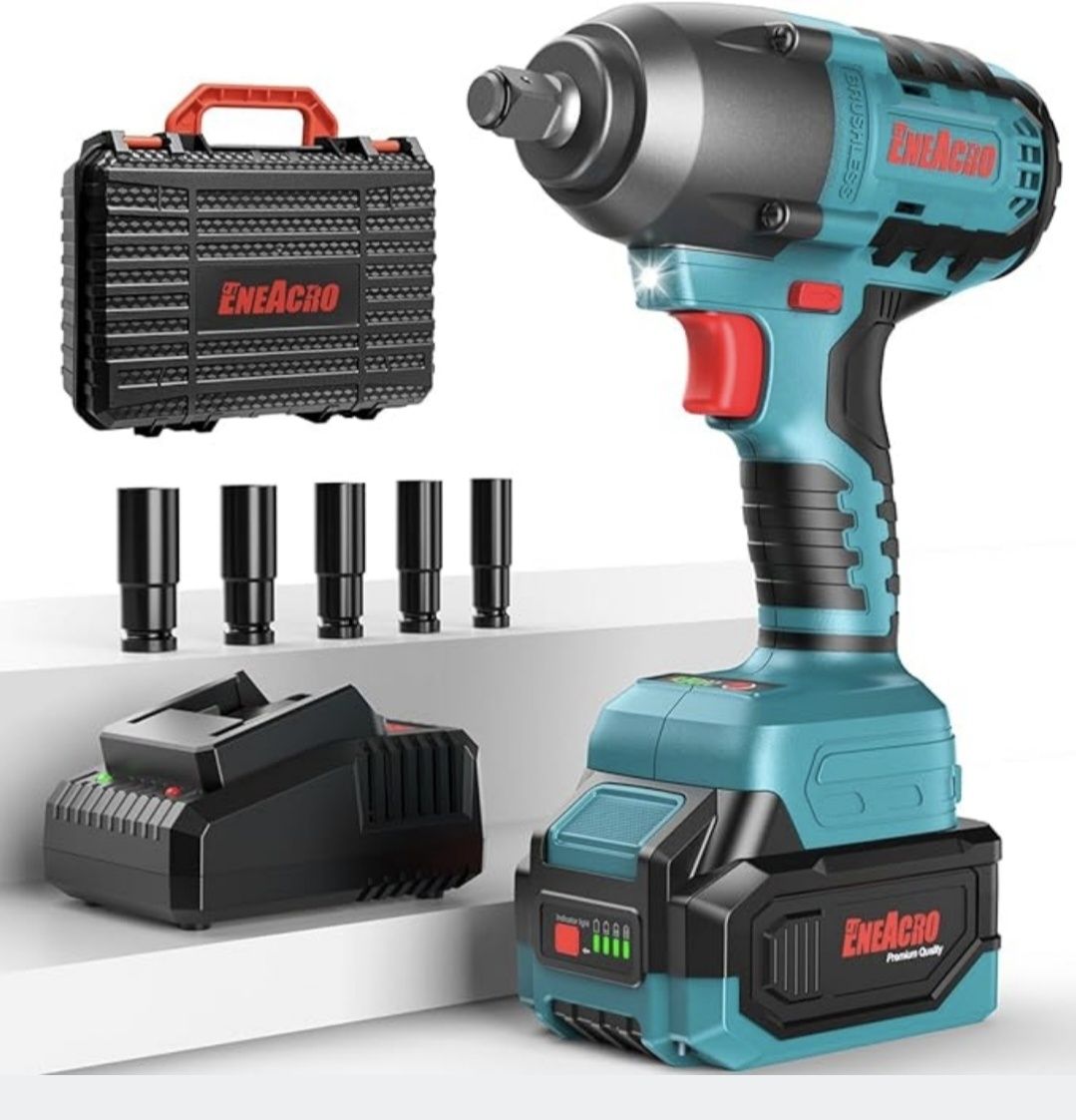 KLUCZ UDAROWY Bezszczotkowy 750Nm 21V ENEACRO Kompatybilny  Z MAKITA L