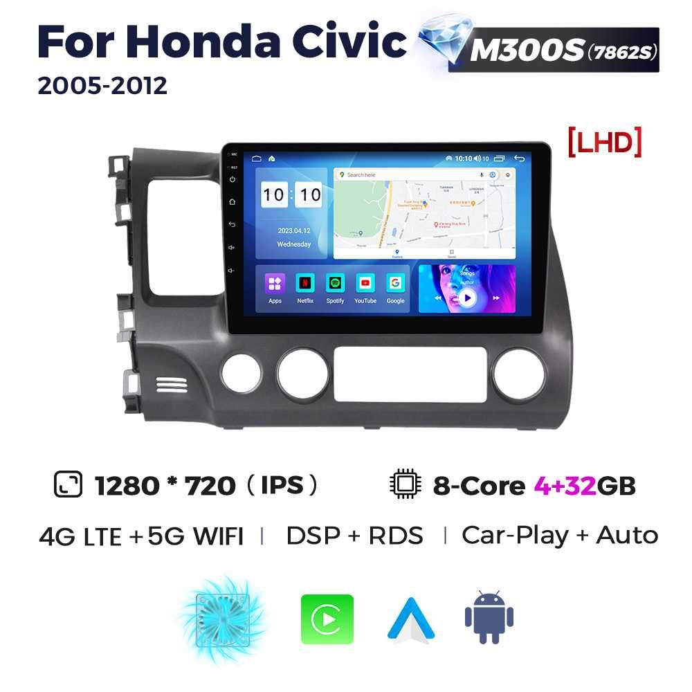 Штатна магнітола Honda Civic android GPS навігація Хонда Цивик
