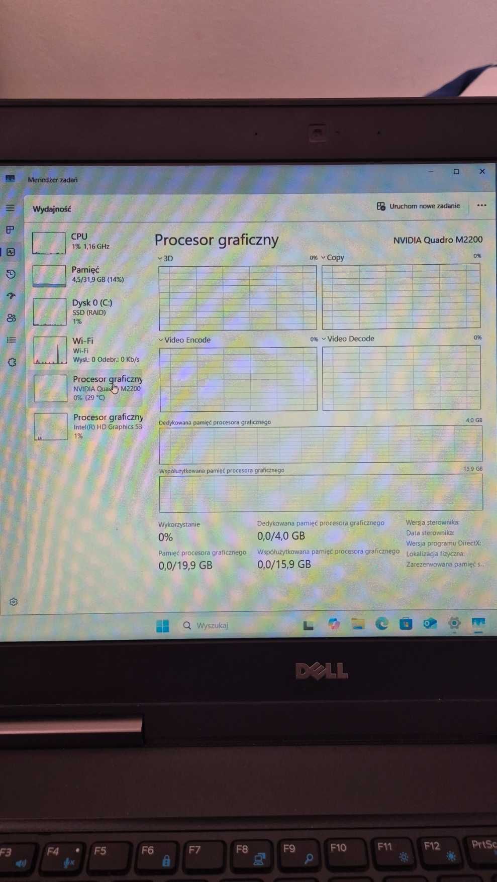 Laptop Dell Precision 7520 i7-32-256SSD-Quadro M2200-11PRO-NFC + DOCK