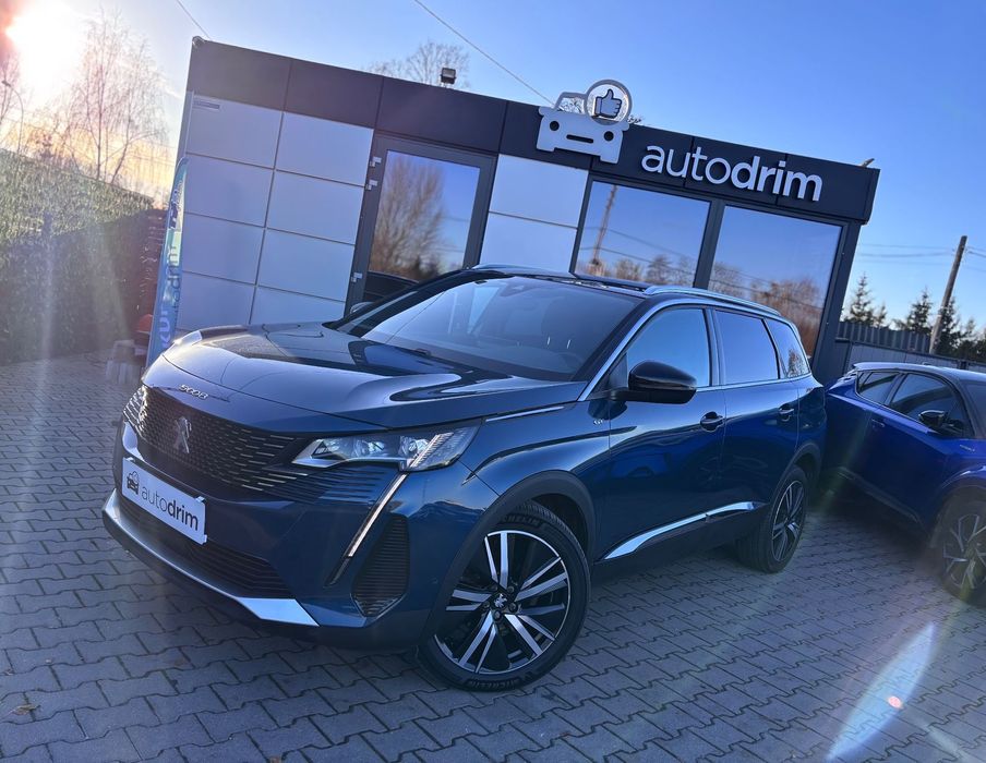 Peugeot 5008 ⟁ZWERYFIKOWANY⟁ LIFT GT 2.0HDI 180KM EAT8 7 os. Szyber Bezwypadkowy!