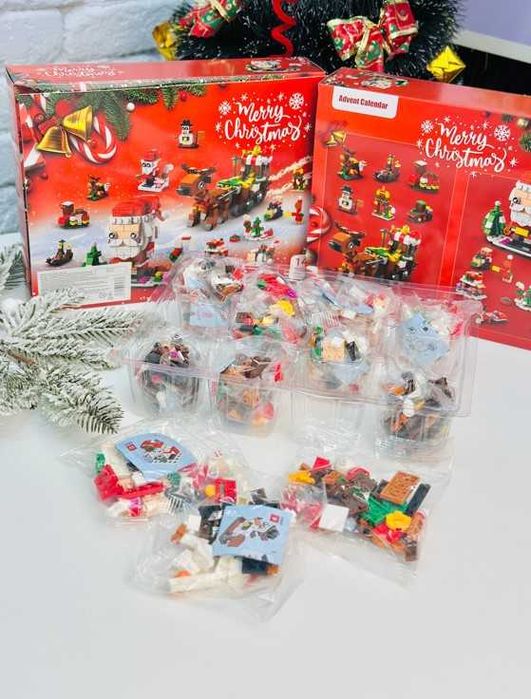 Адвент - календар - конструктор 12 віконець — збери новорічне диво