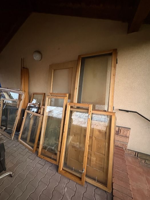 Okna derwniane nie zniszczone do oddania