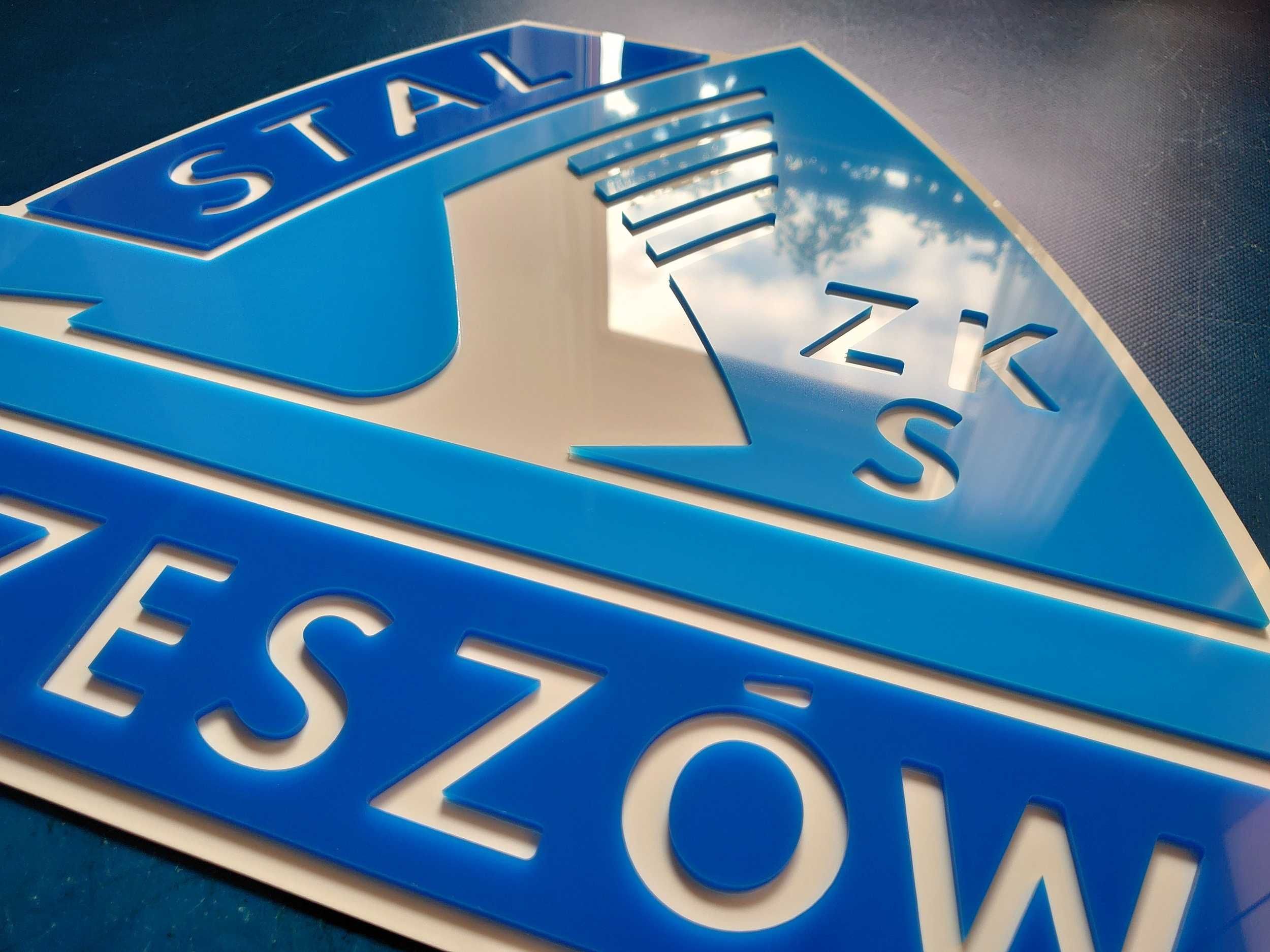 Stal Rzeszów herb szyld na ścianę prezent urodzinowy dla chłopaka męża