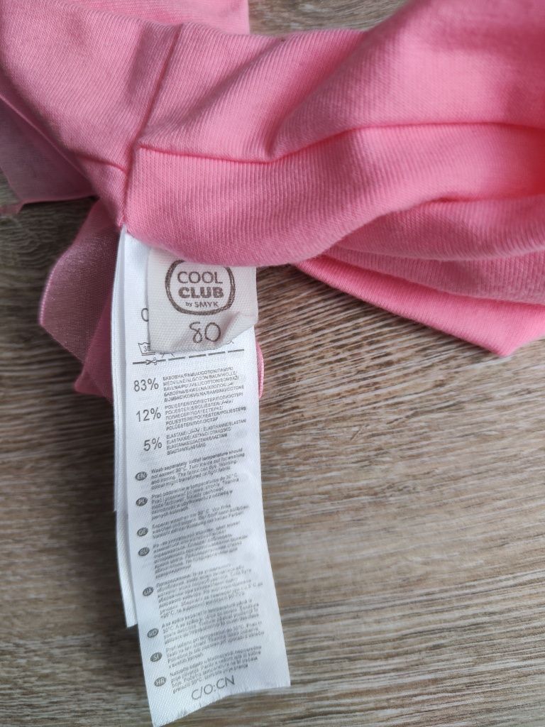 Opaska szeroka na uszy, różowa cool club